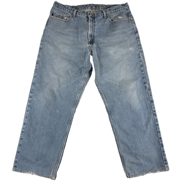 Ralph Lauren Other - Ralph‎ Lauren Relaxed Straight Jeans Mens 38x32 (37x27.5) Blue Denim Distressed